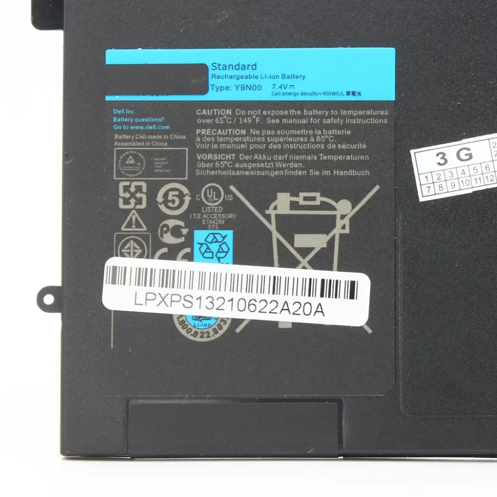 Baterija za Laptop Dell Inspiron Studio XPS 13 Series 47WH 7.4v 6350mah