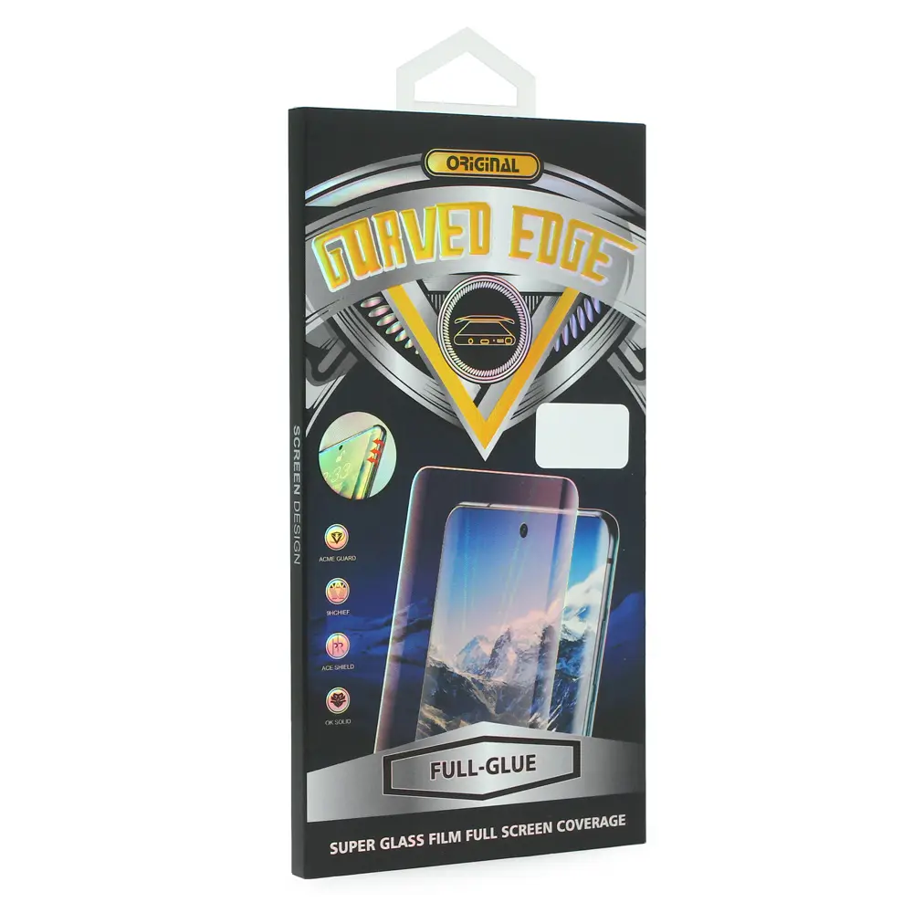 Zastitno Staklo Tempered Glass Full Glue za Samsung G965 S9 Plus Zakrivljeni Crni