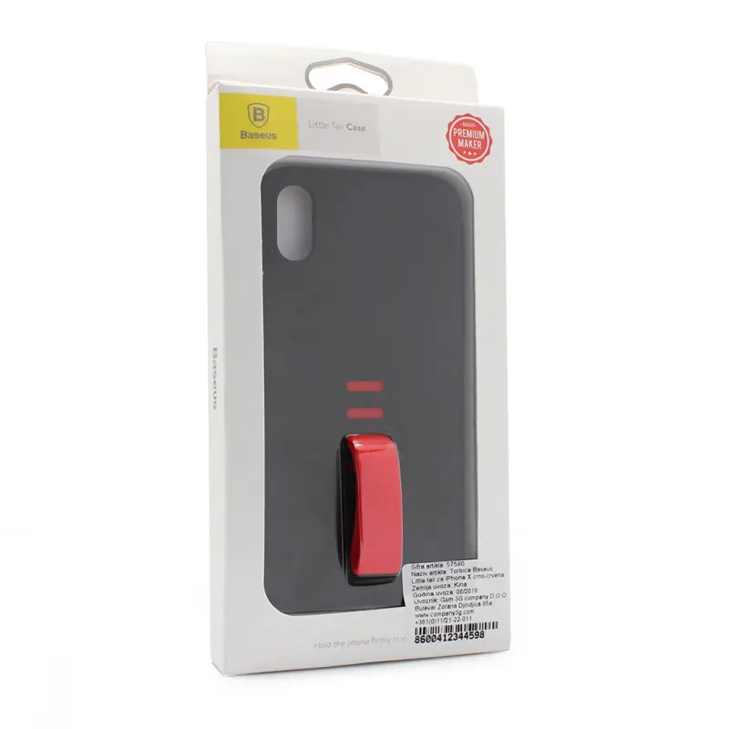 Torbica Baseus Little Tail za Iphone X Crno-crvena