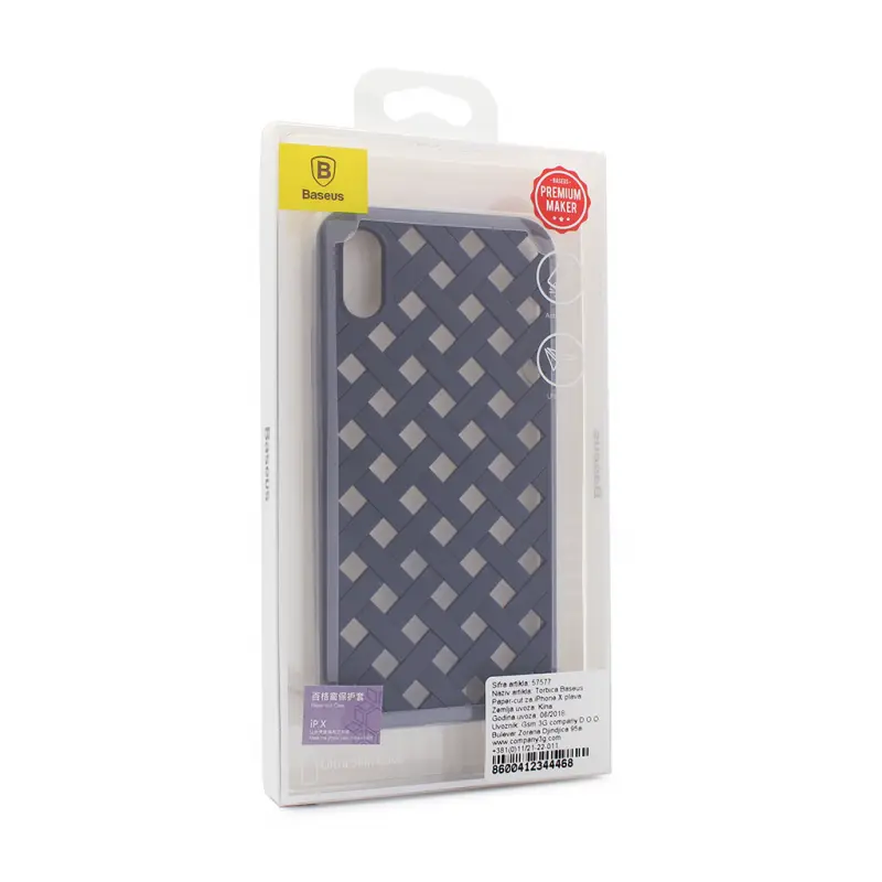 Torbica Baseus Paper-cut za Iphone X Plava