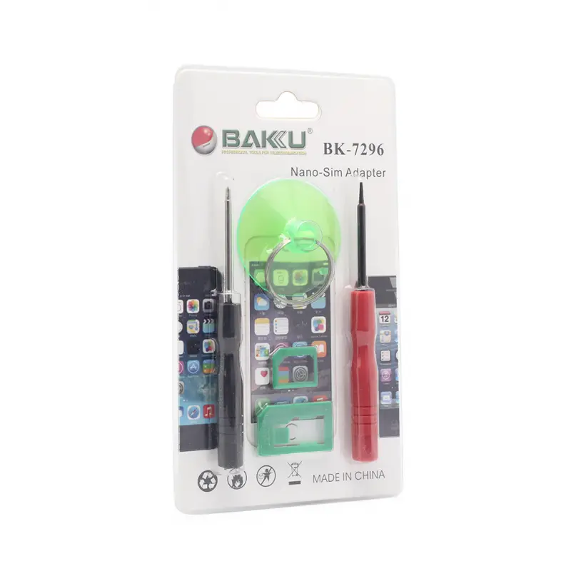 Alat za Otvaranje sa SIM Adapterima BAKU Bk-7296