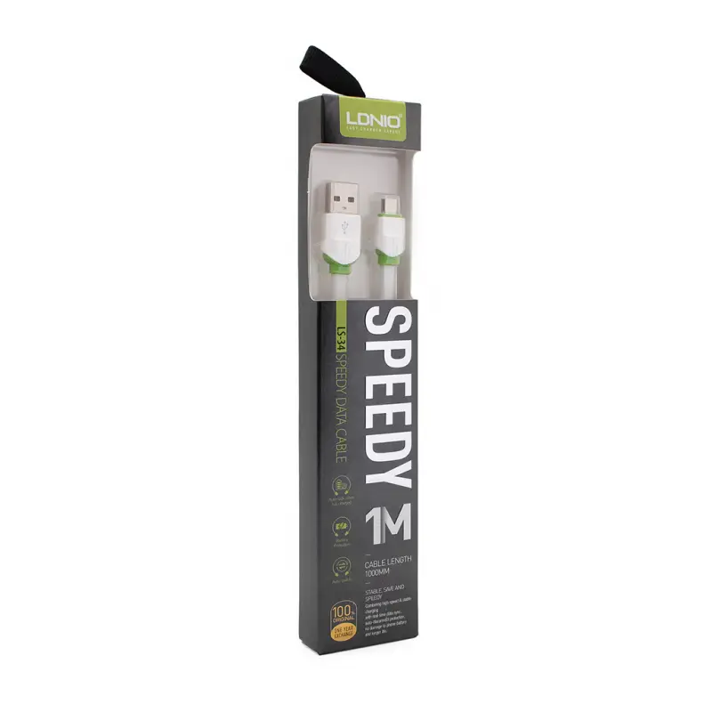 Data Kabl Ldnio LS34 Micro USB Beli 1M