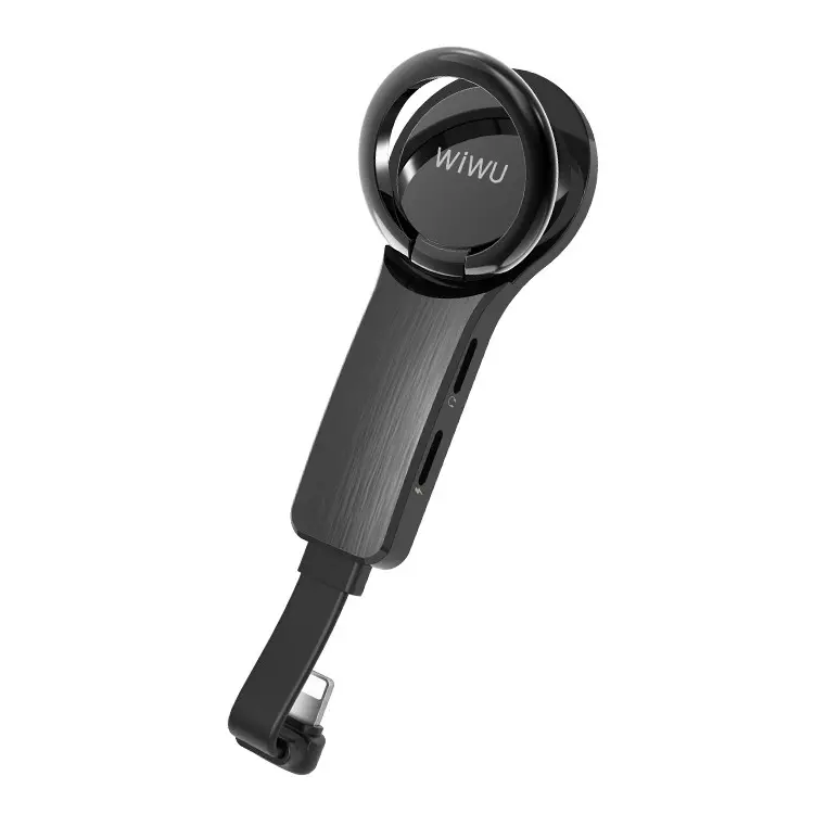 Adapter Wiwu za Slusalice i Punjenje Iphone Lighting Crni