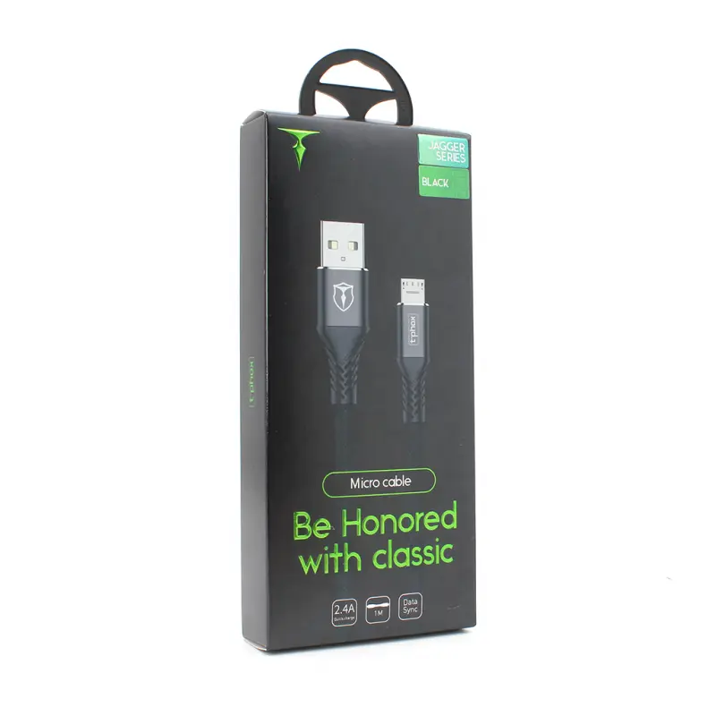 Data Kabl T-phox Jagger T-m814 Micro USB 2.4a Crni 1M