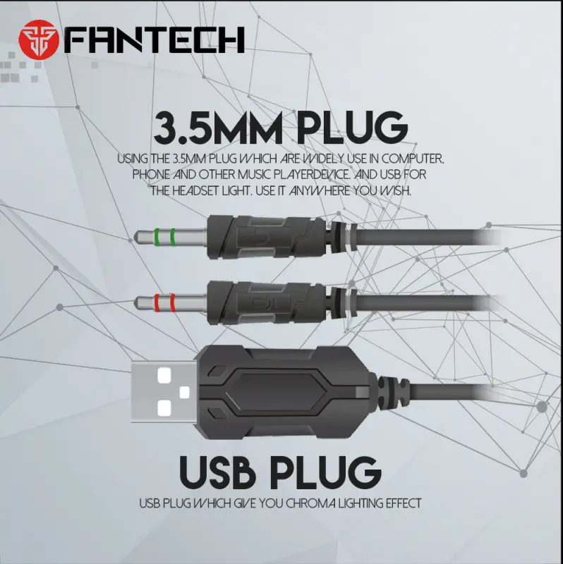 Slusalice Gaming Fantech HG20 Chief II Crne
