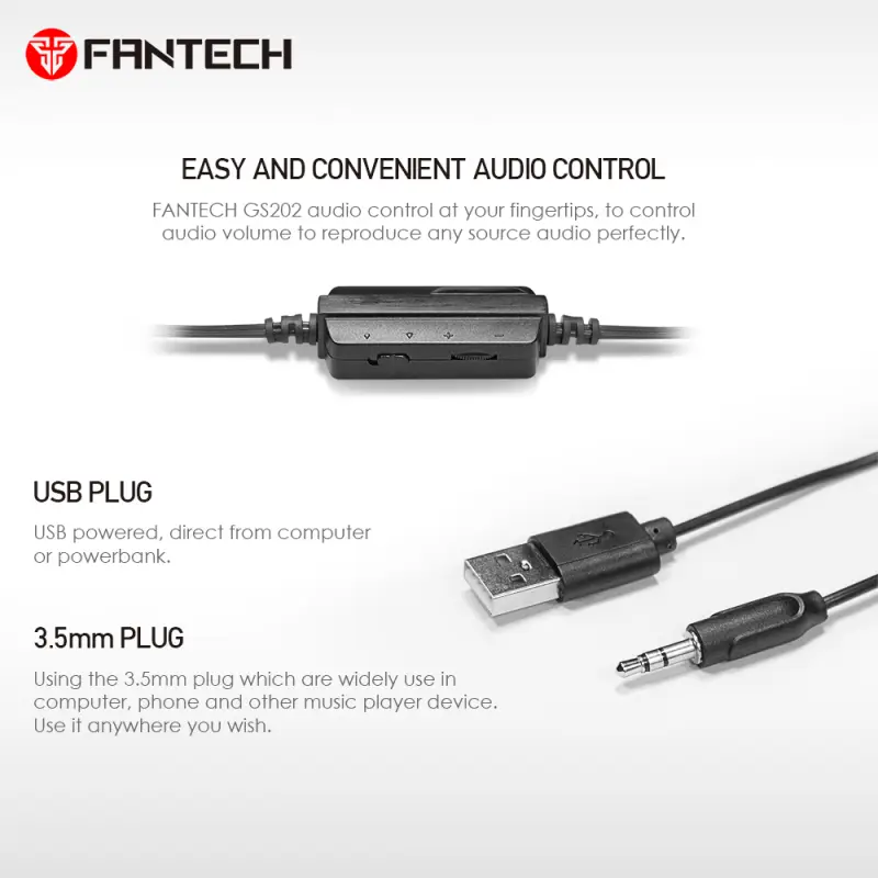 Laptop Zvucnici Fantech GS202 Sonar Crni