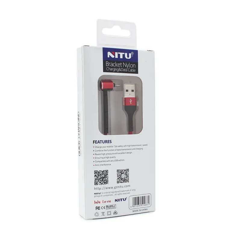 Data Kabl NITU UC043 Micro USB Crveni 1M