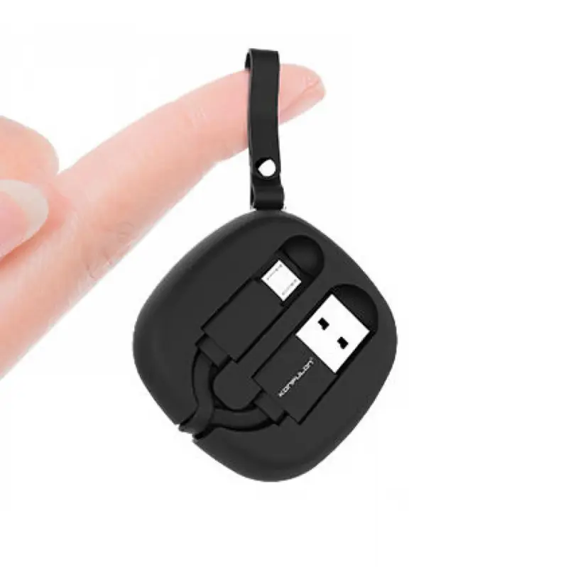 Data Kabl Konfulon S79 Privezak Micro USB Crni 1M