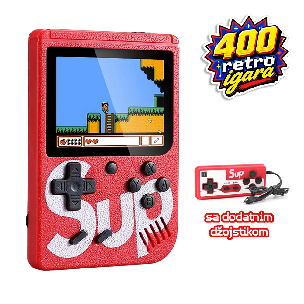 Konzola za Igranje Gameboy Sup400 Crvena