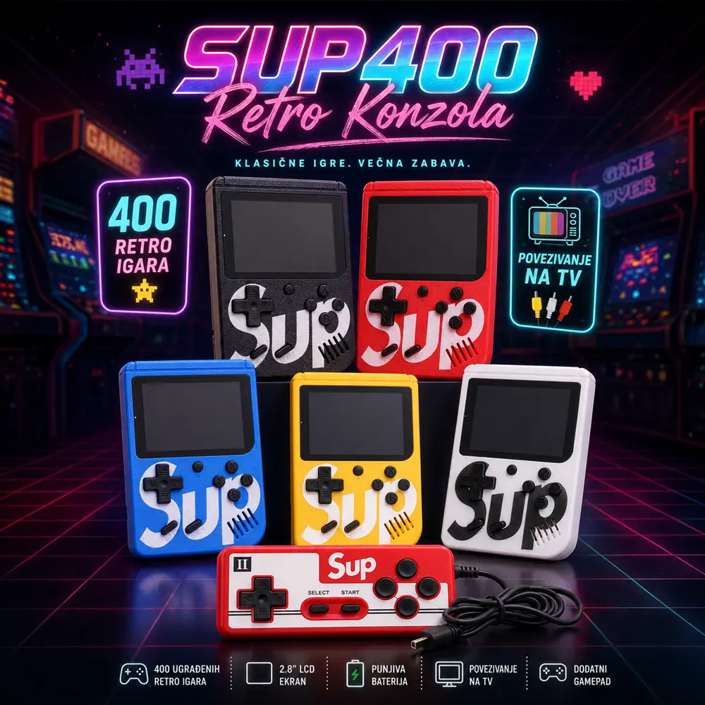 Konzola za Igranje Gameboy Sup400 Plava