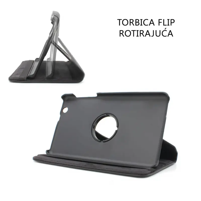 Torbica Flip Rotirajuca za Huawei Mediapad T3 7.0 Crna