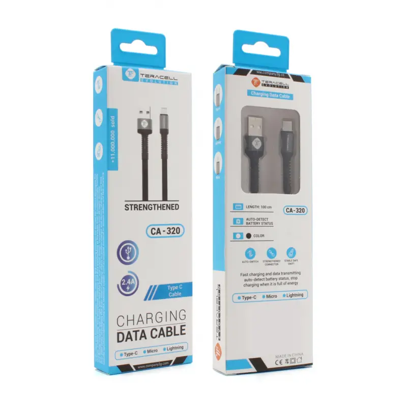 Data Kabl Teracell Evolution Type C Crni 1M