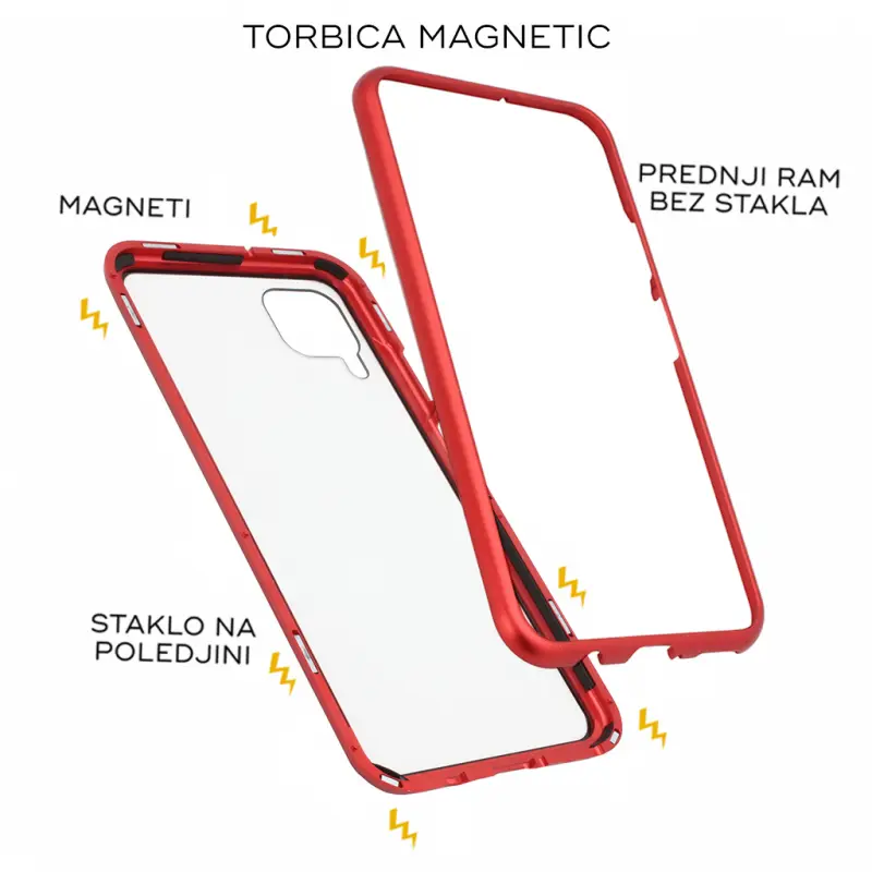 Torbica Magnetic za Huawei P40 Lite/nova 6 SE Crvena