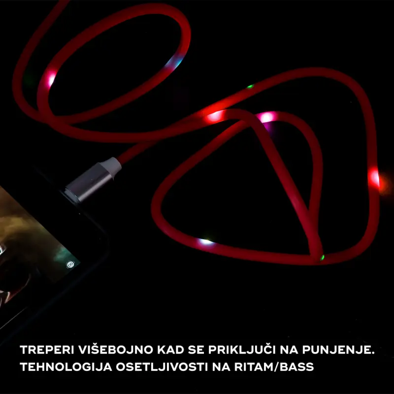 Data Kabl Kucipa K257 Iphone Lightning 1M Crveni