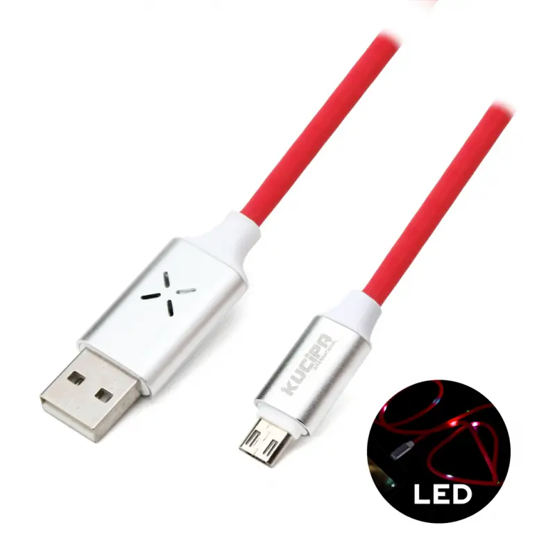Data Kabl Kucipa K257 Micro USB 1M Crveni