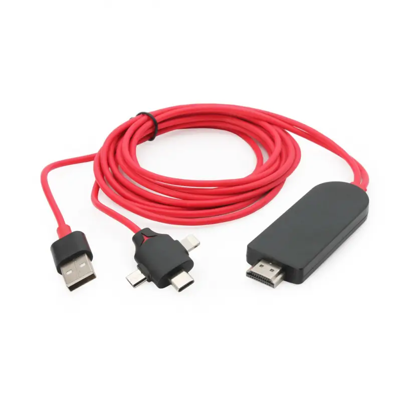 Kabl HDMI na USB Type C Lightning Micro USB 1.5m