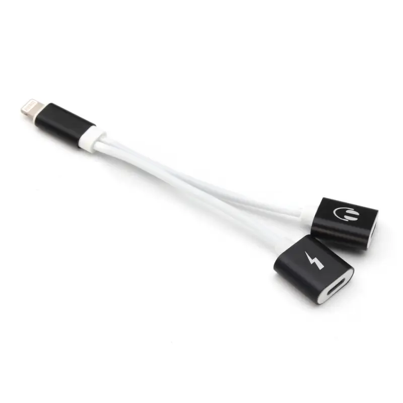 Adapter za Slusalice i Punjenje IP-14 Iphone Lightning Crni