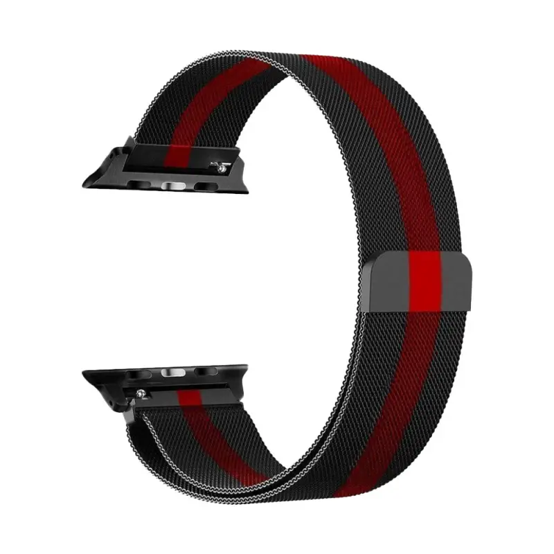 Narukvica Metalik za Apple Watch 42MM Crno Crvena