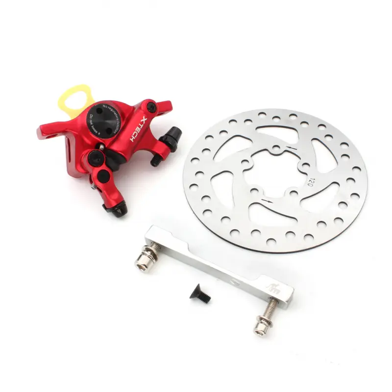 Kocioni Set X-tech za Elektricni Trotinet Xiaomi M365/1s/essential/pro1/pro2/mi3 (kocnica+adapter+zadnji Disk) Crveni