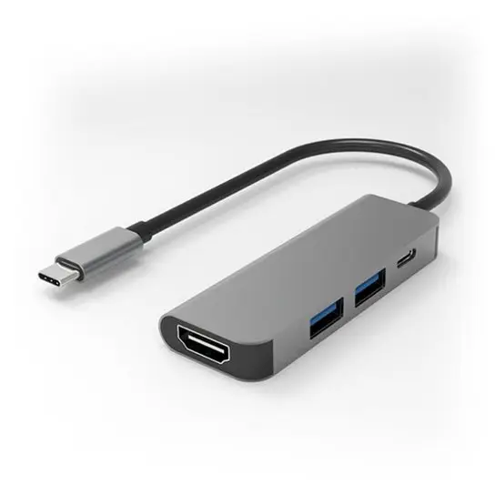 Adapter Type C na HDMI 2XUSB 3.0 Type C 4U1