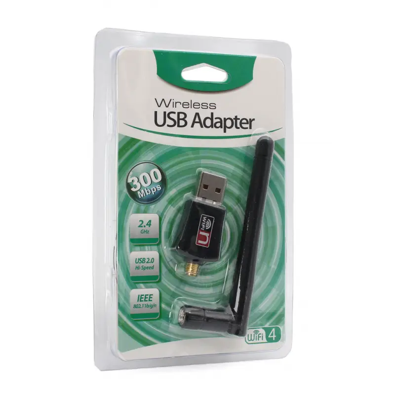 Wireless N Adapter sa Antenom USB 2.4ghz 5DB 300MB Jwd-u63