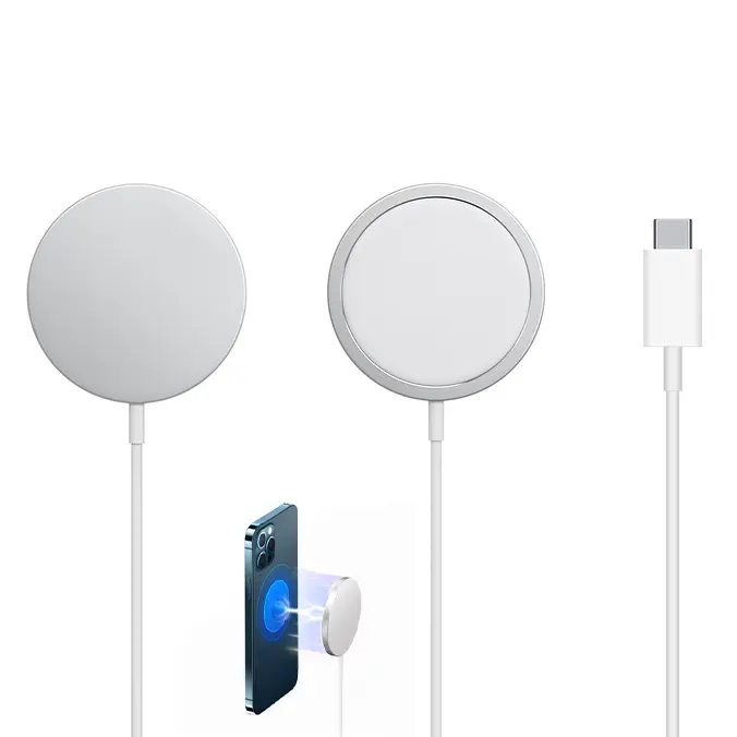 Wireless Punjac Iphone 12 Magnetic 15W Beli