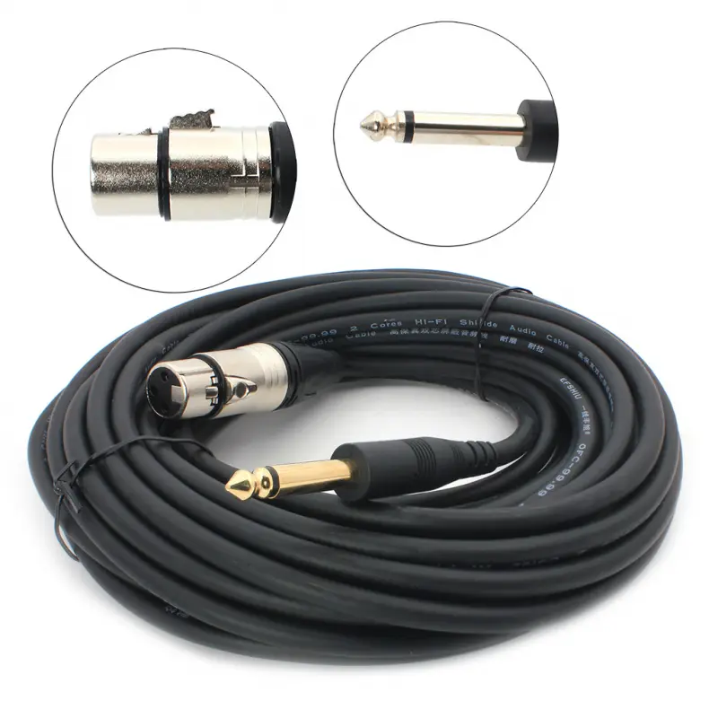 Mikrofonski Kabl XLR na 6.3mm Jwd-au20 10M