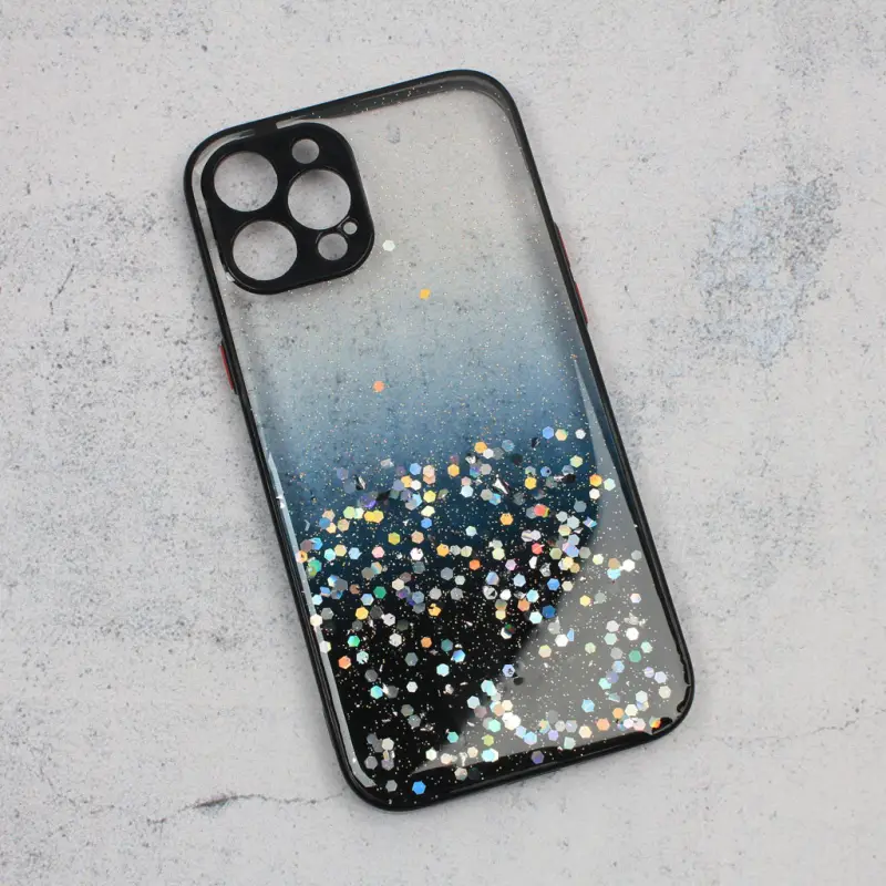 Torbica Frame Glitter za Iphone 12 Pro Max 6.7 Crna