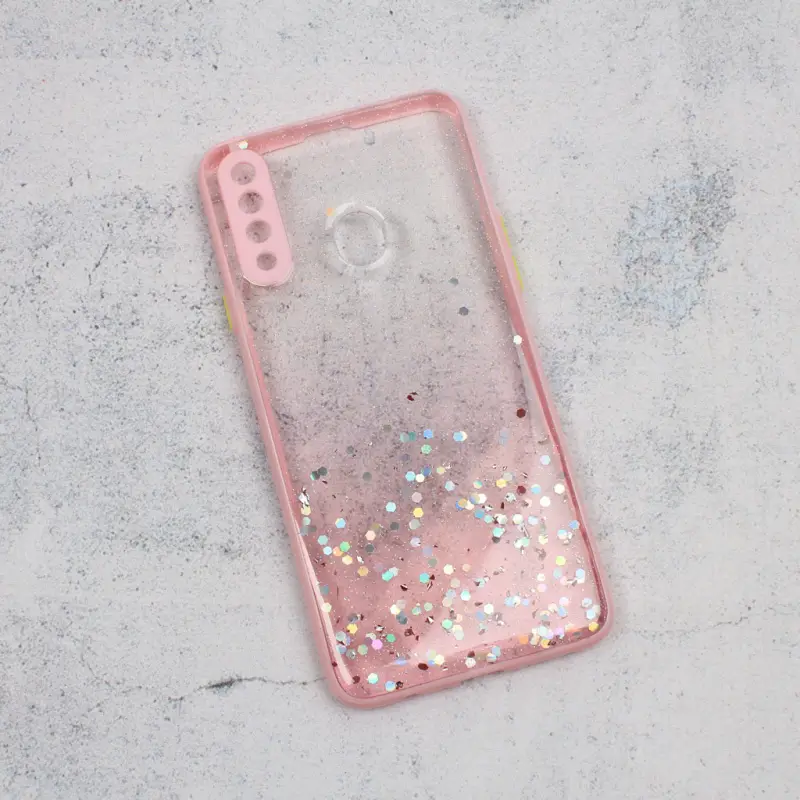 Torbica Frame Glitter za Samsung A207F Galaxy A20S Roze