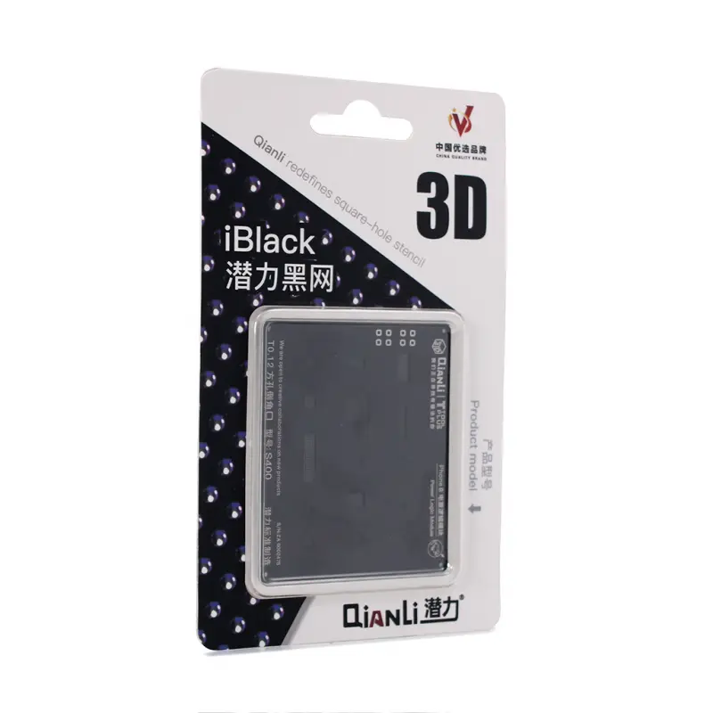 3D Iblack Sablon za BGA Kuglanje Base Banda Qianlitoolplus Crni za Iphone 8/x
