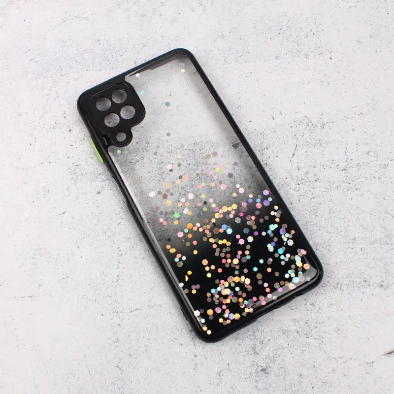 Torbica Frame Glitter za Samsung A125F Galaxy A12 Crna