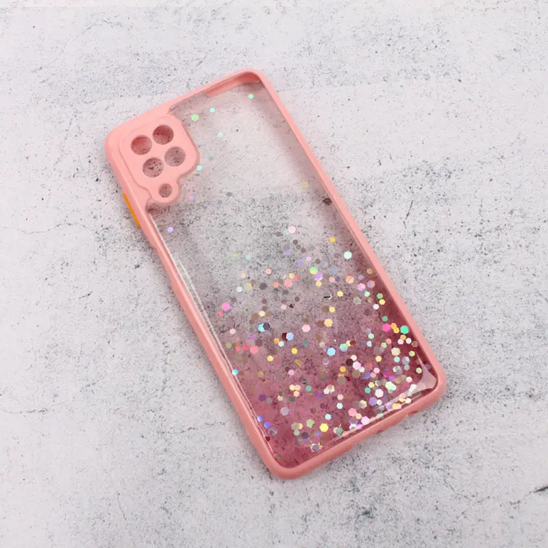 Torbica Frame Glitter za Samsung A125F Galaxy A12 Roze