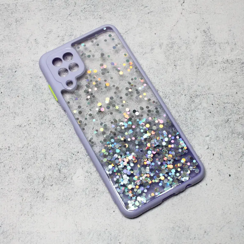 Torbica Frame Glitter za Samsung A125F Galaxy A12 Ljubicasta