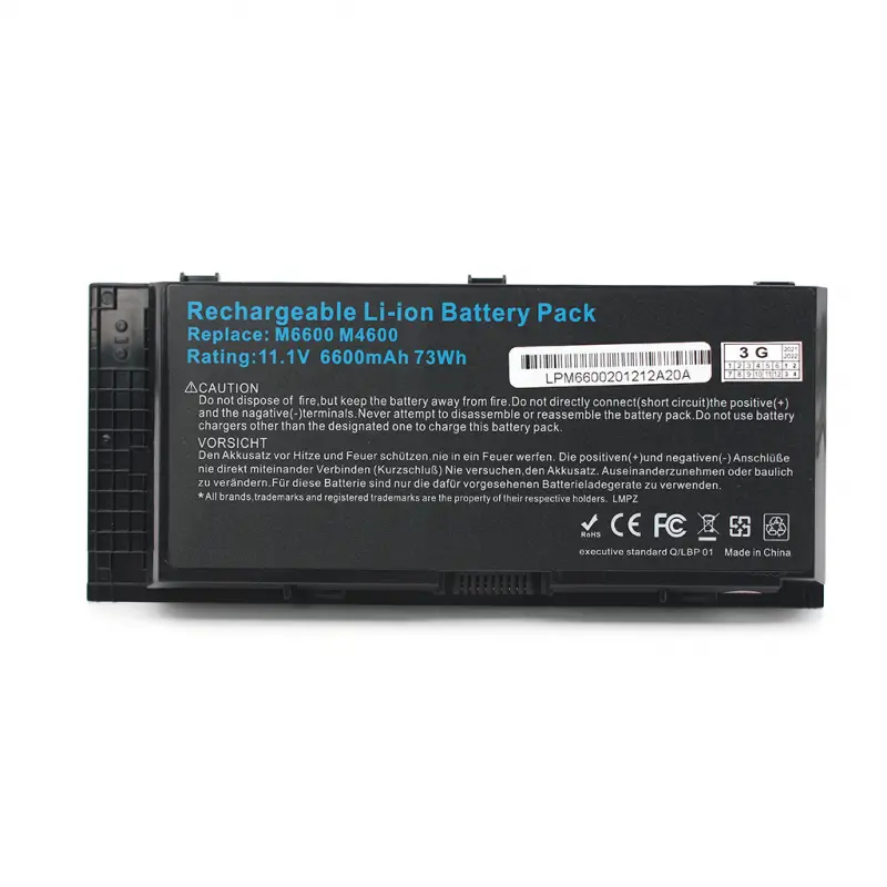 Baterija za Laptop Dell Precision M6600 M6700 M4600 M4700 11.1v 6600mah