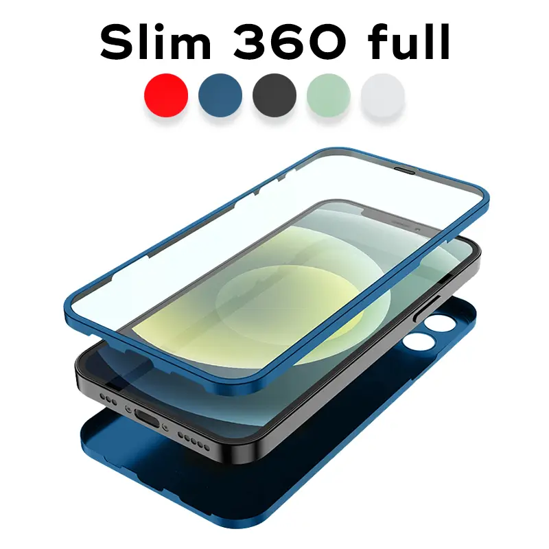 Torbica Slim 360 Full za Iphone 12 6.1 Crvena
