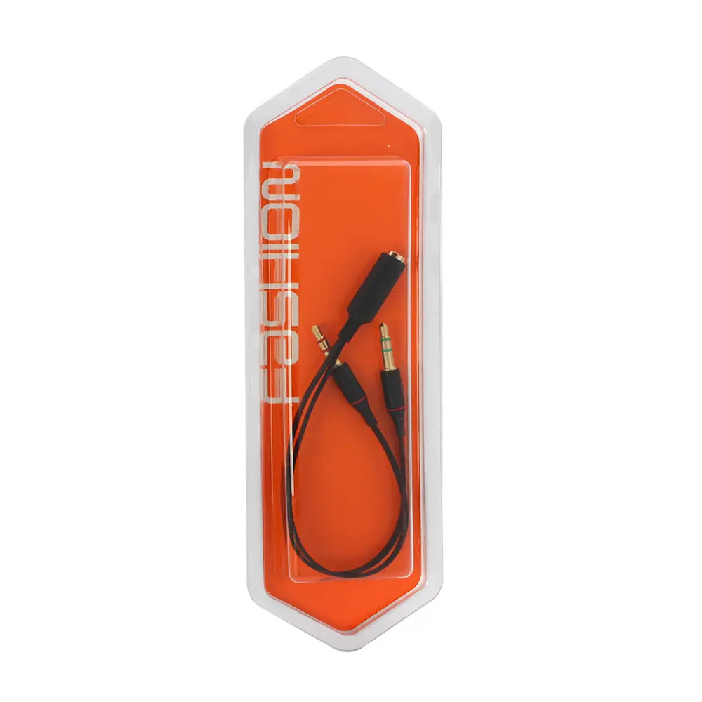 Kabl Splitter 3.5mm za Mikrofon i Zvucnike Crni