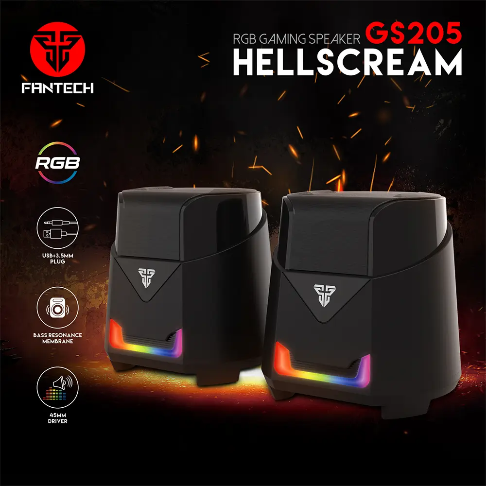Laptop Zvucnici Fantech GS205 Hellscream Crni RGB
