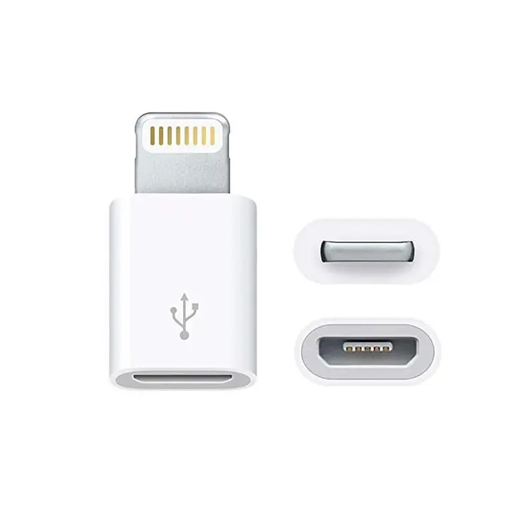 Adapter OTG Micro USB na Iphone Lightning Beli