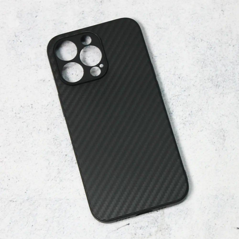 Torbica Carbon Fiber za Iphone 13 Pro 6.1 Crna
