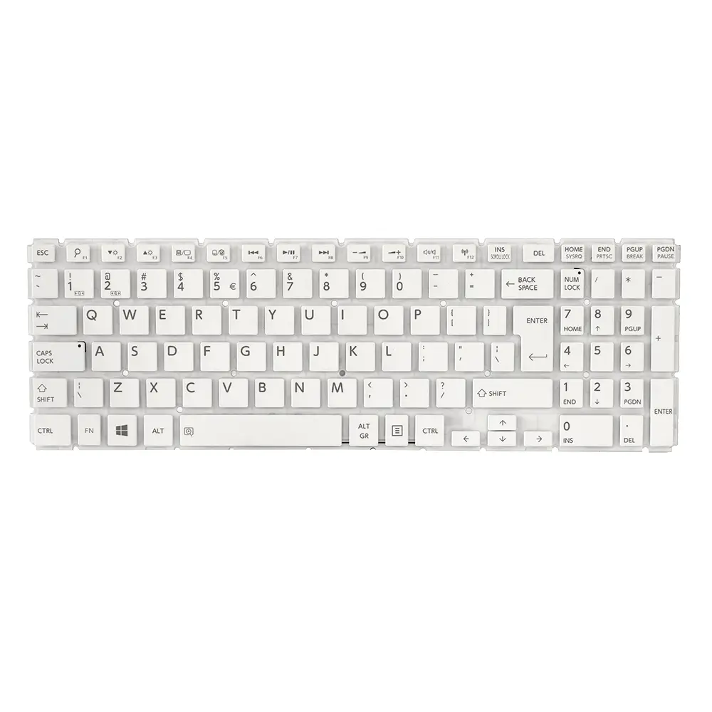 Tastatura za Laptop Toshiba L50-B Veliki Enter Bela