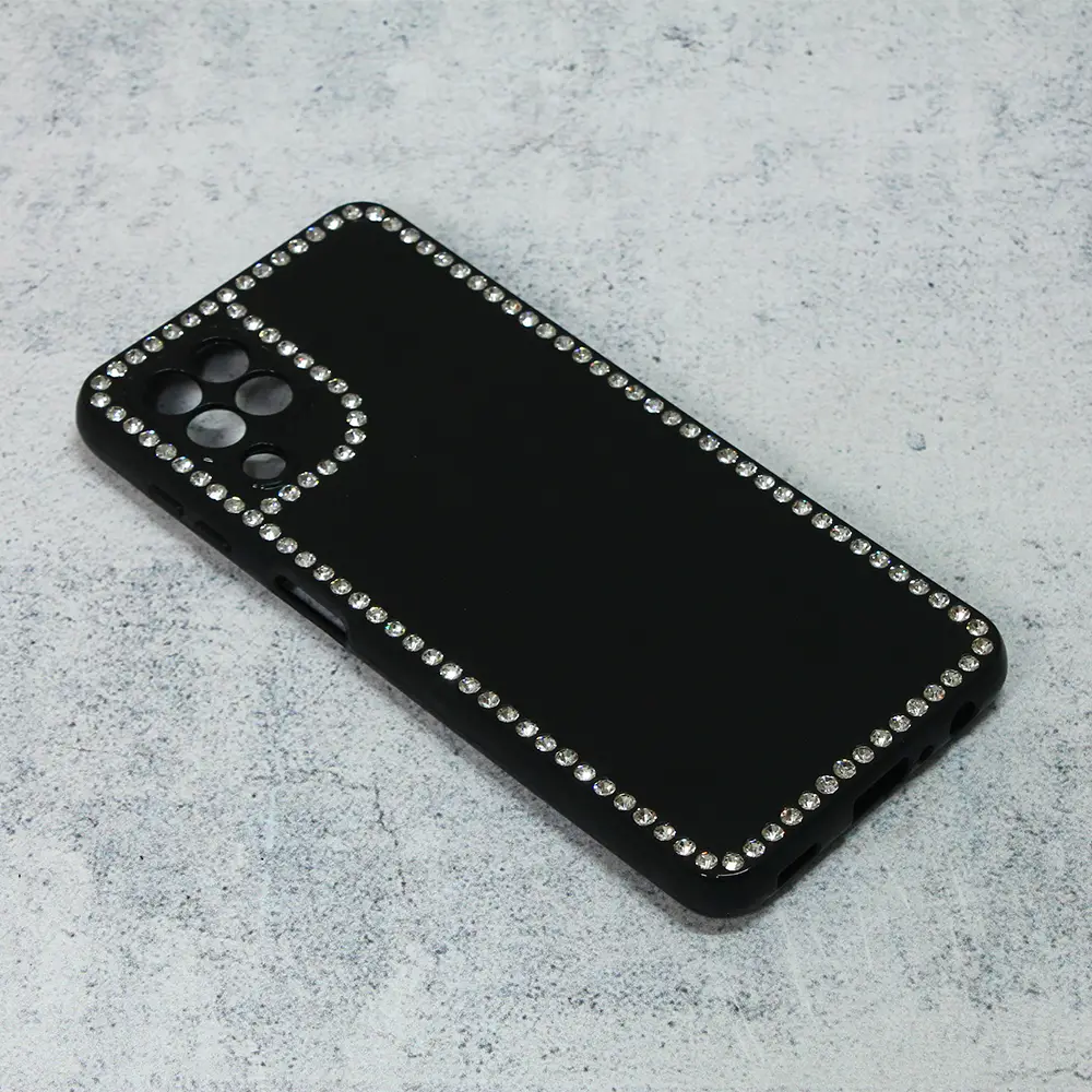 Torbica Frame Cirkon za Samsung A225F Galaxy A22 4G Crna