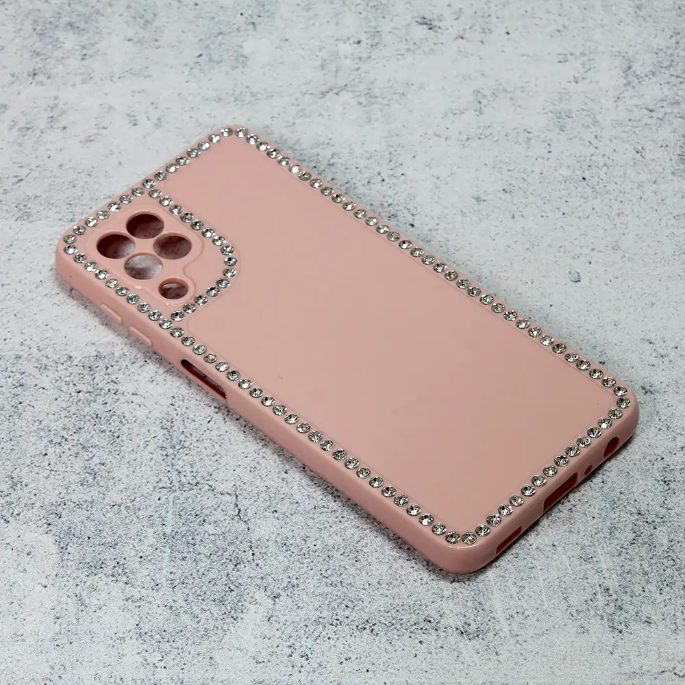 Torbica Frame Cirkon za Samsung A225F Galaxy A22 4G Roze