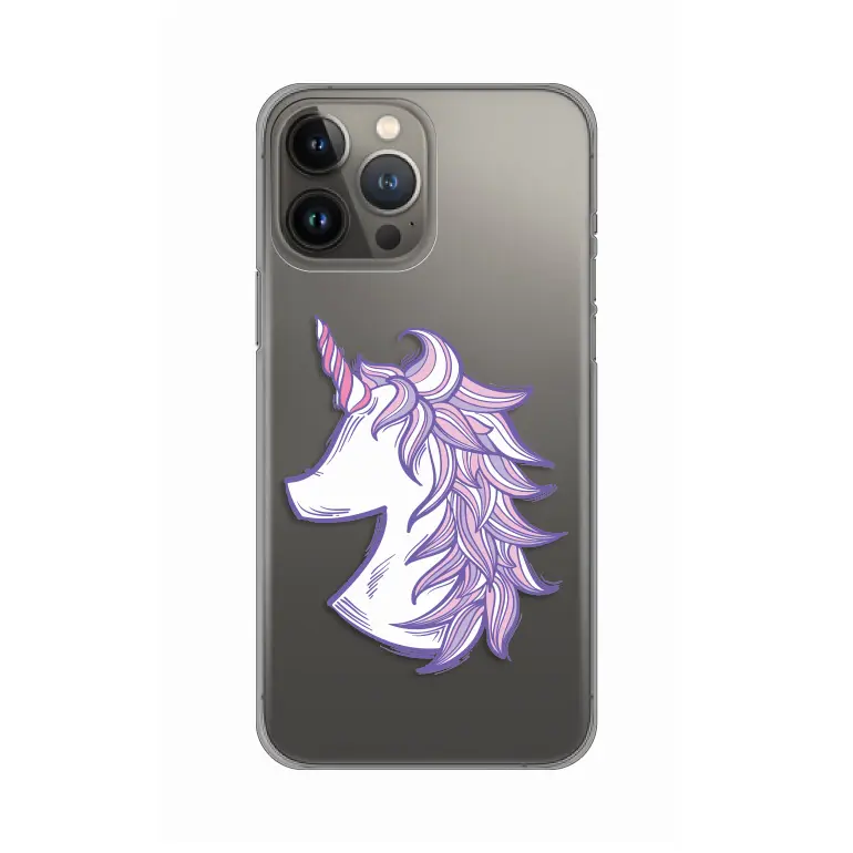 Torbica Silikonska Print Skin za Iphone 13 Pro Max 6.7 Purple Unicorn
