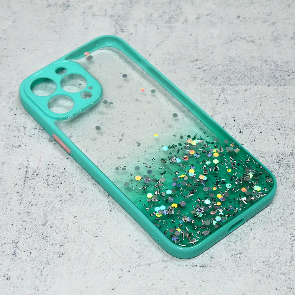 Torbica Frame Glitter za Iphone 13 Pro Max 6.7 Mint