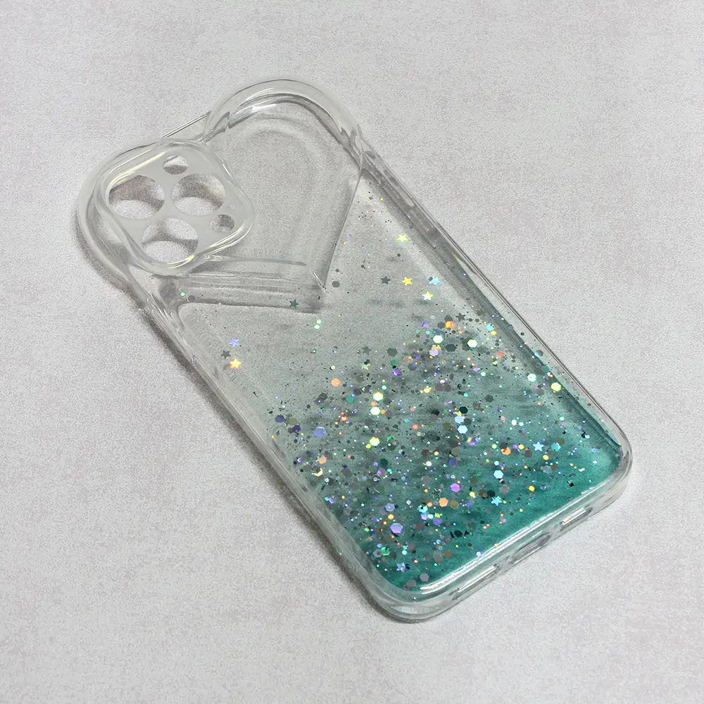 Torbica Heart Glitter za Iphone 12 Pro Max 6.7 Mint