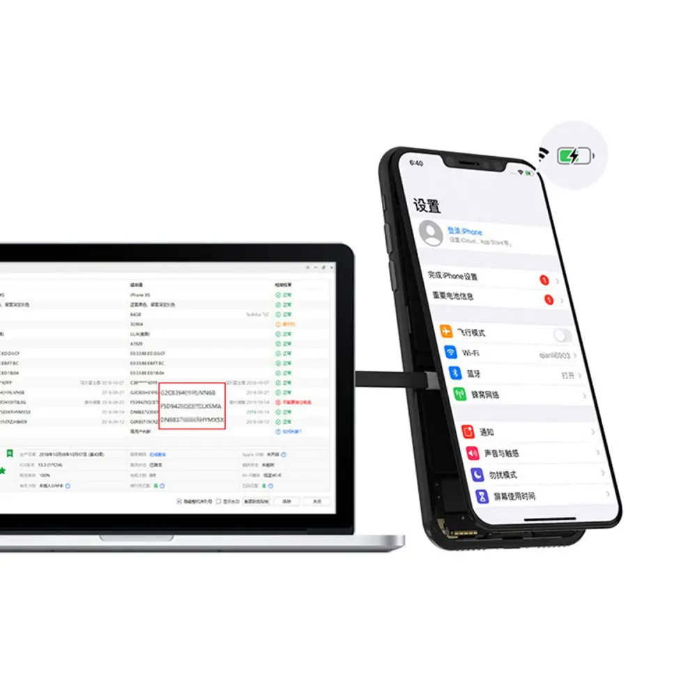 Mega-idea Kabl Napajanja za Dekodiranje Baterija za Iphone 6-XS Max 20183