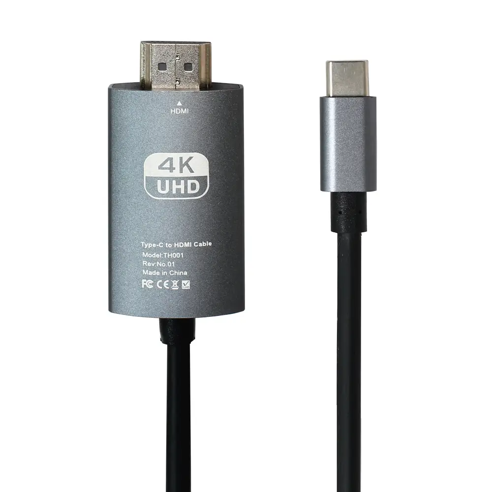 Adapter Type C na HDMI M 4K 60HZ Sivi
