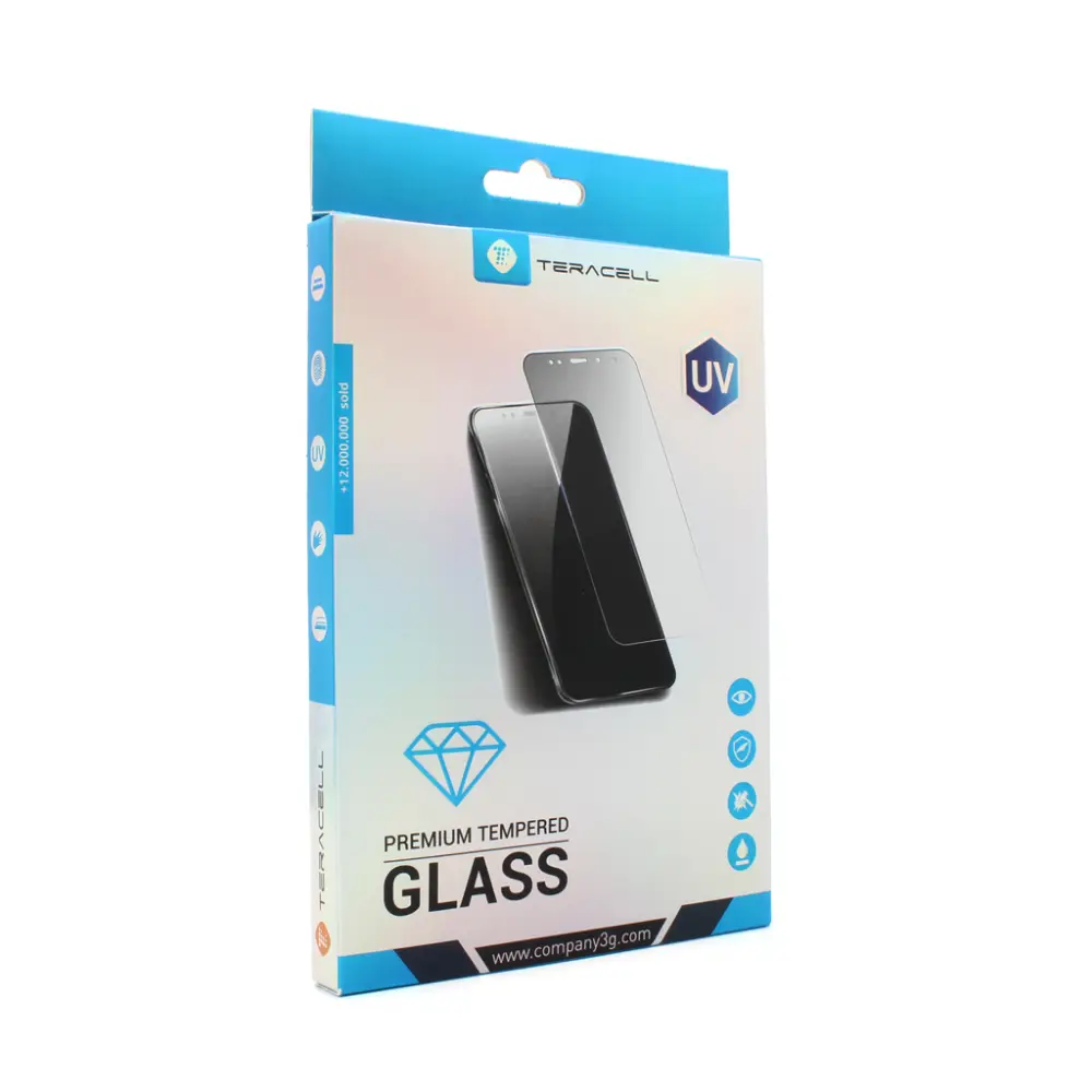Zastitno Staklo Tempered Glass Premium UV Glue Full Cover + Lampa za Honor 50
