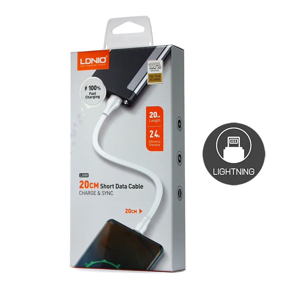 Data Kabl Ldnio LS550 2.4a Iphone Lightning 0.2m Beli