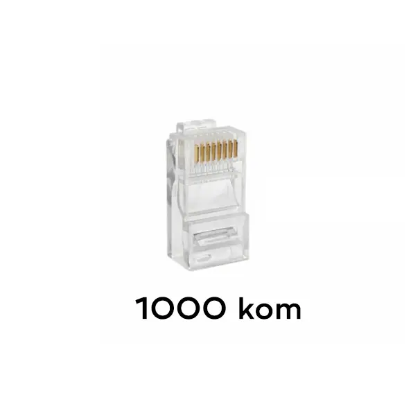 Konektor RJ45 CAT5 8P8C Jwd-c13 1000 Kom